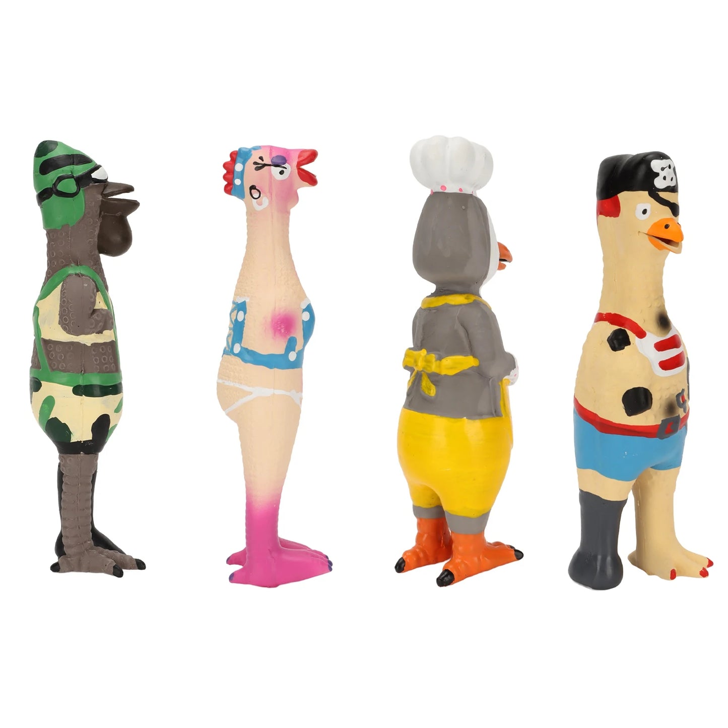 Screaming Chicken Dog Toy - Durable Squeaky Rubber Toy for Dogs - Deribla Store