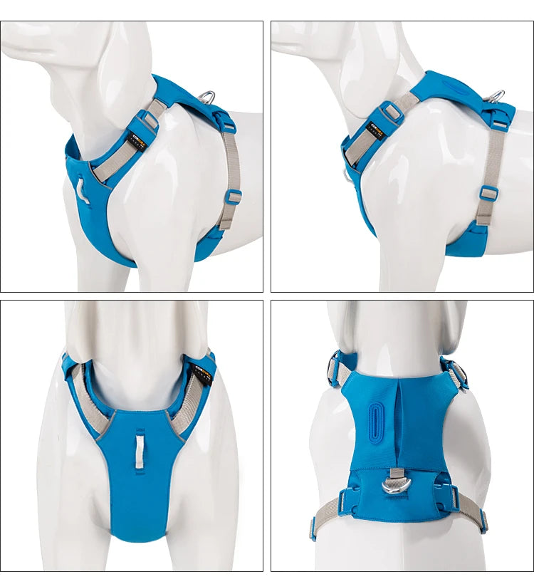 No-Pull Dog Harness - Reflective Nylon with Pocket & Adjustable Fit - Deribla Store