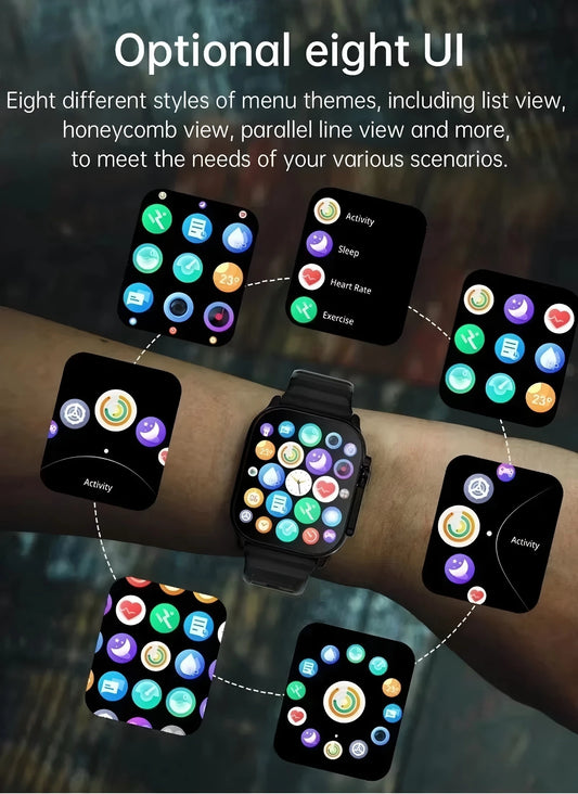2025 T900 Ultra 2 Smart Watch Men 49mm Series 8 2.3 "AMOLED