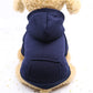 Winter Dog Hoodie with Pocket - Warm Cotton Sweatshirt for Small Dogs & Cats - Deribla Store