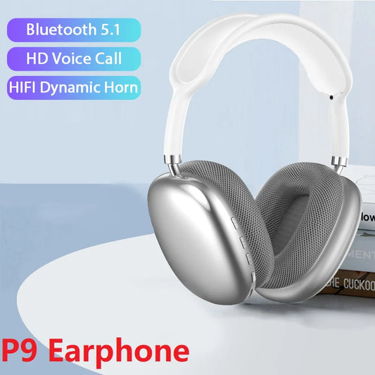 New P9 Wireless Bluetooth Headphones Noise Cancelling with Microphone