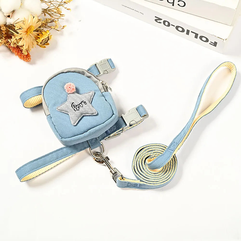 Cat Harness & Leash Set - Anti-Escape Chest Strap for Outdoor Walking - Deribla Store