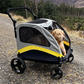 Premium Dog Stroller Pram 4 Wheel Foldable Cart Travel Walk Pet Jogger Wagon for Small Medium Large Dogs - Deribla Store