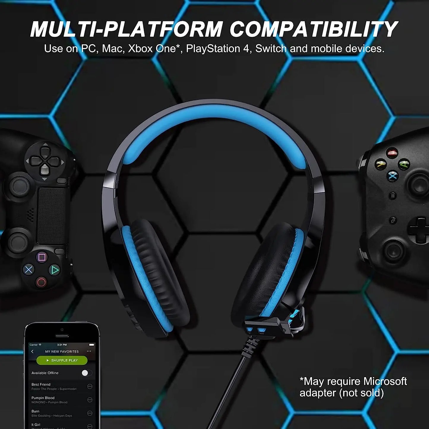 NPET HS10 3.5mm Wired Gaming Headphones With Microphone