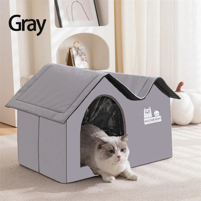 Cat Cooling House - Removable Ice Mat Bed for Summer Air Conditioning - Deribla Store