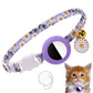 AirTag Cat Collar - Adjustable Kitten Collar with Bells & Flower Charm Tracker - Deribla Store