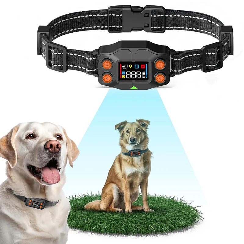 Smart GPS Wireless Dog Fence - Waterproof Electronic Training Collar with OLED Screen - Deribla Store