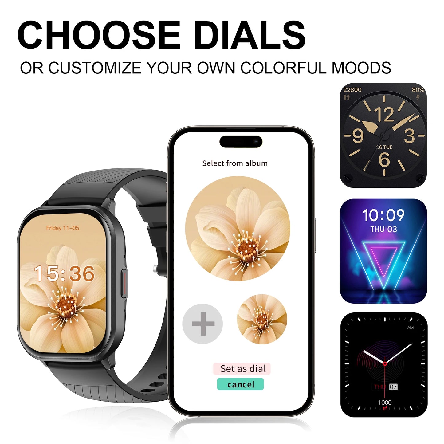 Smart watch,  calling reminder and rejection, wireless calling