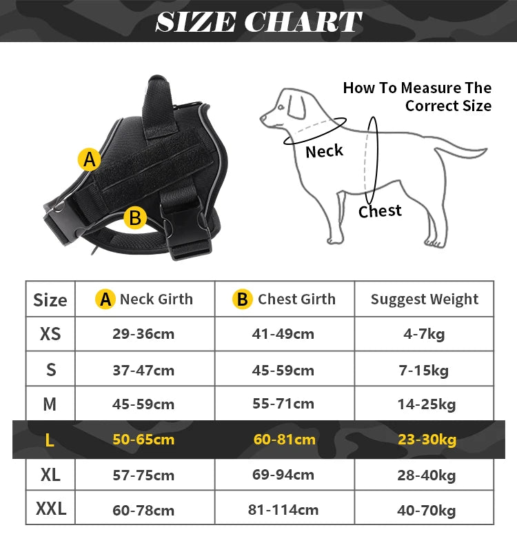 Tactical Dog Harness