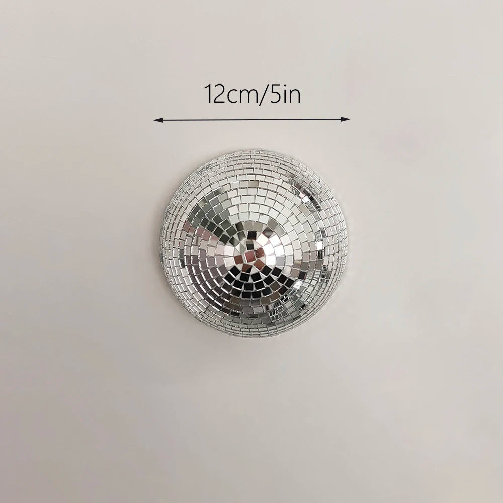 Wall Disco Ball Mirrored Designs Metallic Home Decor Mirror Ball