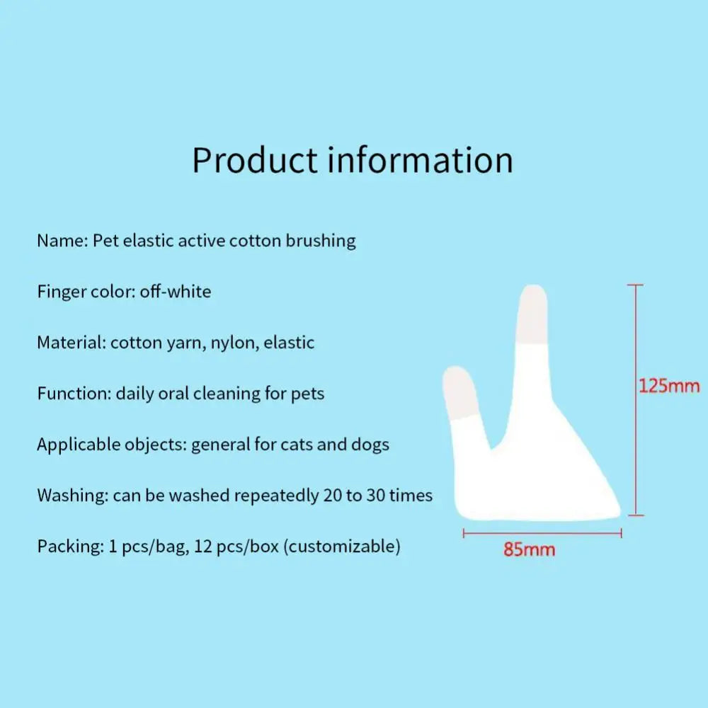 Two-Finger Pet Toothbrush - Soft Silicone Dental Care Gloves for Dogs & Cats Oral Cleaning - Deribla Store