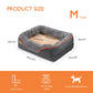 Orthopedic Dog Bed - Memory Foam Pet Bed with Removable Cover & Bolster (L-3XL) - Deribla Store