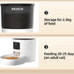 ROJECO Smart Cat Feeder with Camera - 3L Automatic Pet Food Dispenser with Voice Recorder - Deribla Store