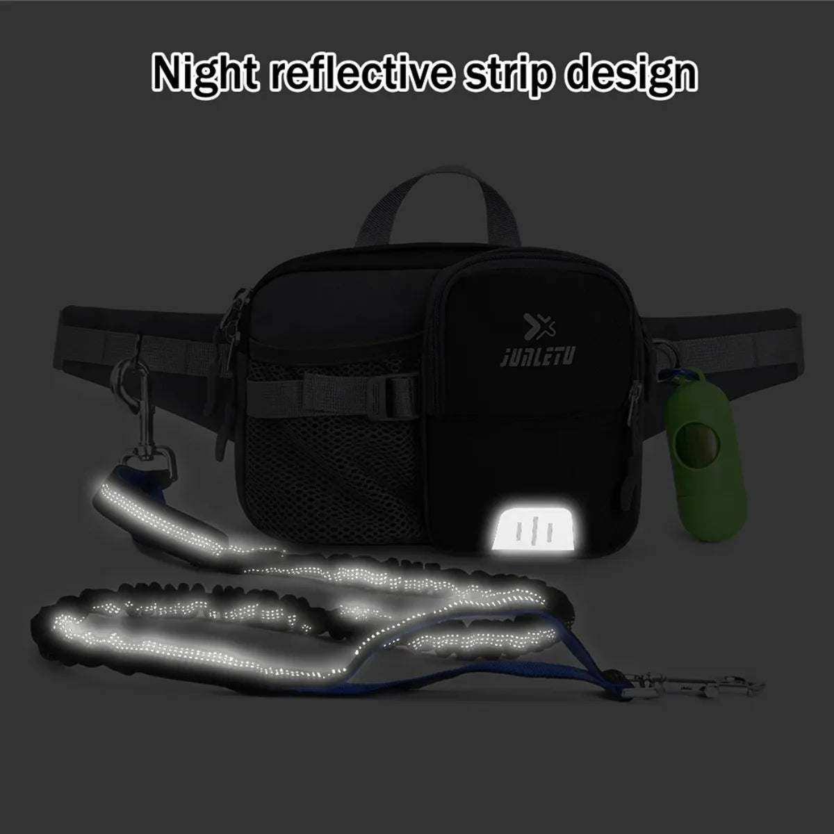 Hands-Free Dog Leash with Waist Bag - Retractable Reflective Running Leash - Deribla Store