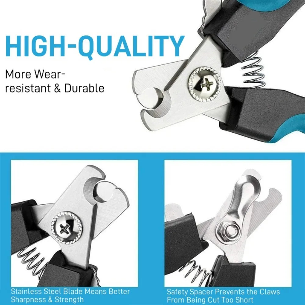 Professional Pet Nail Clipper with Safety Guard - Stainless Steel for Dogs & Cats - Deribla Store