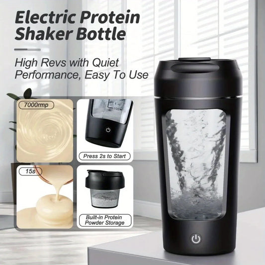Electric Protein Shaker Bottle 500ML - Automatic Mixer Gym - Deribla Store