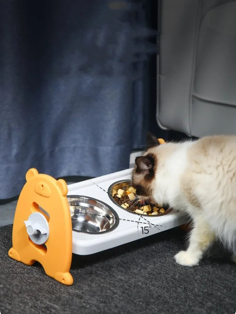 Elevated Tilted Pet Bowl