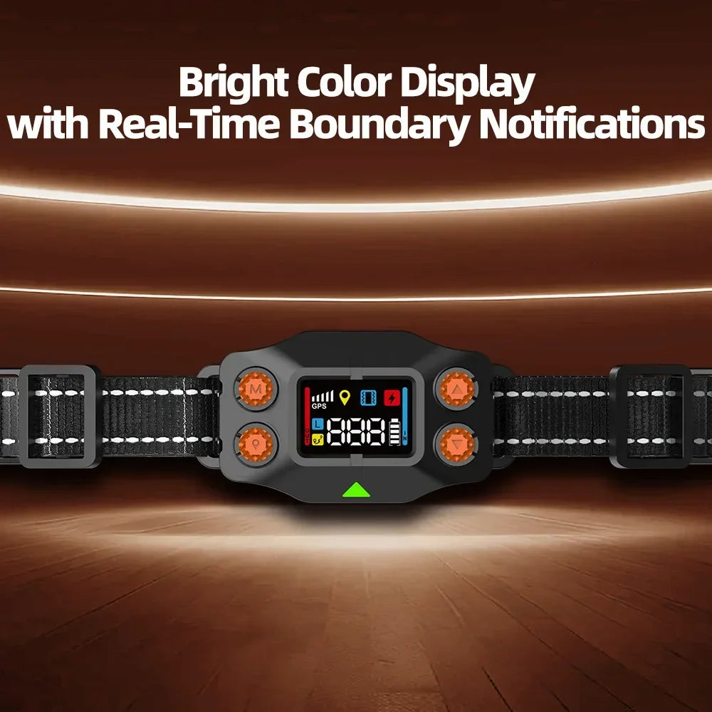 Smart GPS Wireless Dog Fence - Waterproof Electronic Training Collar with OLED Screen - Deribla Store