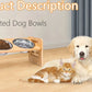 Elevated Dog Cat Bowls - Adjustable Raised Stand with Double Stainless Steel Bowls - Deribla Store