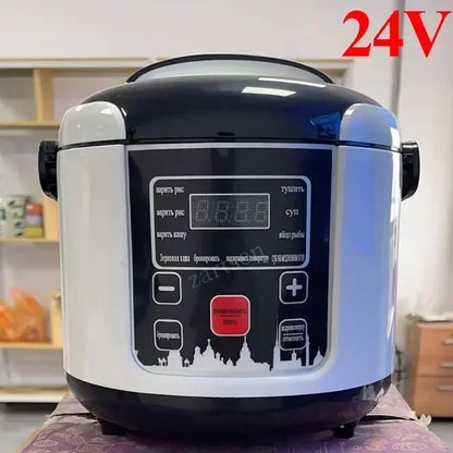 Portable Electric Rice Cooker 12V 24V 2L - Car Truck Steamer - Deribla Store