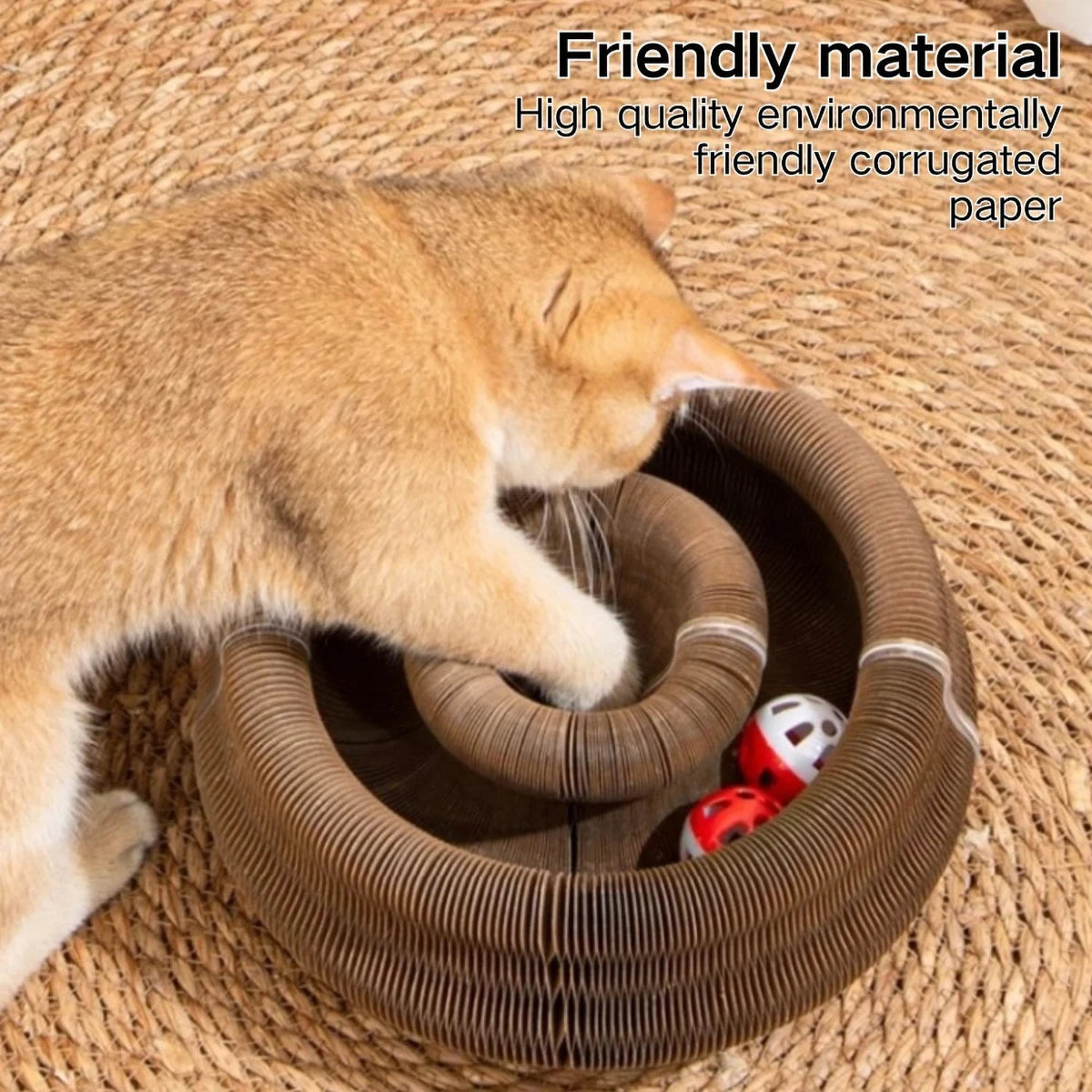 Magic Organ Cat Scratcher - Interactive Accordion Toy & Eco-Friendly Cardboard - Deribla Store