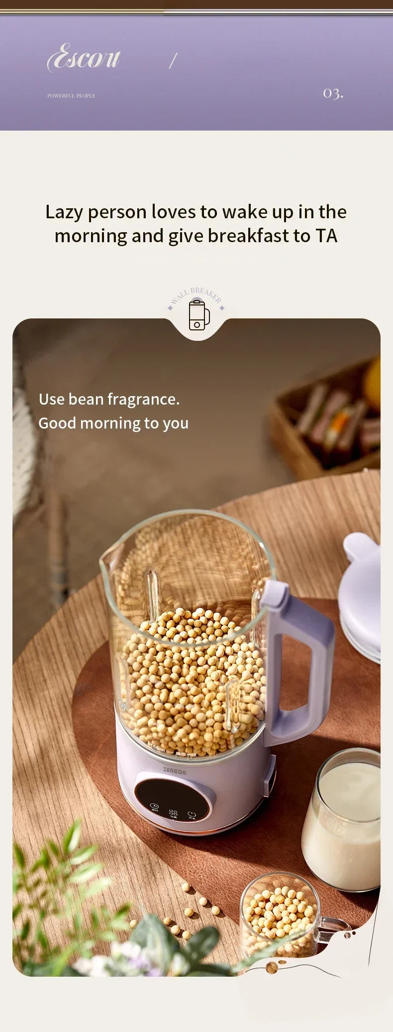 800ml Soy Milk Maker - Electric Multifunctional Blender for Soy Milk, Rice Paste & Smoothies - Deribla Store