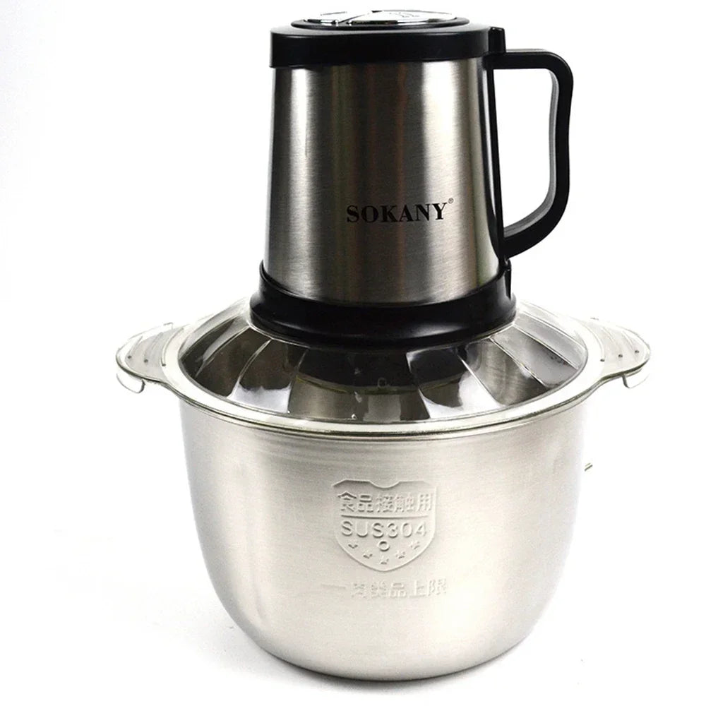 Electric Meat Grinder 5L Stainless Steel - Food Processor Cutter - Deribla Store