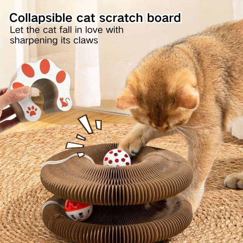 Magic Organ Cat Scratcher - Interactive Accordion Toy & Eco-Friendly Cardboard - Deribla Store