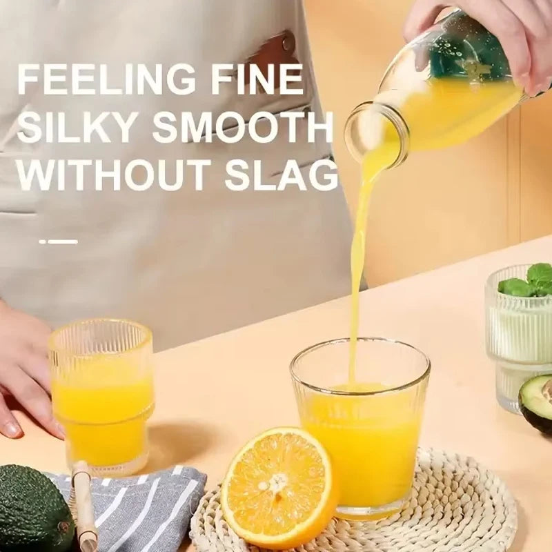 Electric Juicer Cup 6 Blades Blender Milkshake Machine USB Portable Fruit Milk Mixing Tool Mini Fresh Juice Blender - Deribla Store