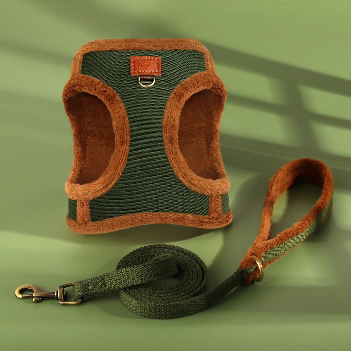 Warm Dog Harness Leash Set 