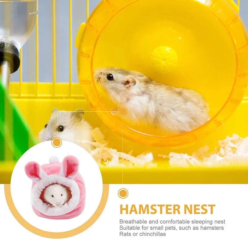 Hamster Cotton Nest - Warm Winter Sleeping Bag for Small Pets - Deribla Store