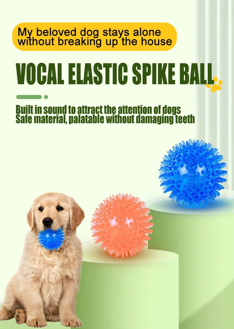 Pet Toy Ball - Sounding Tooth Cleaning Thorn Ball for Dogs & Cats - Deribla Store