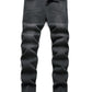 Men's jeans, fashionable stretch solid color jeans, fashionable