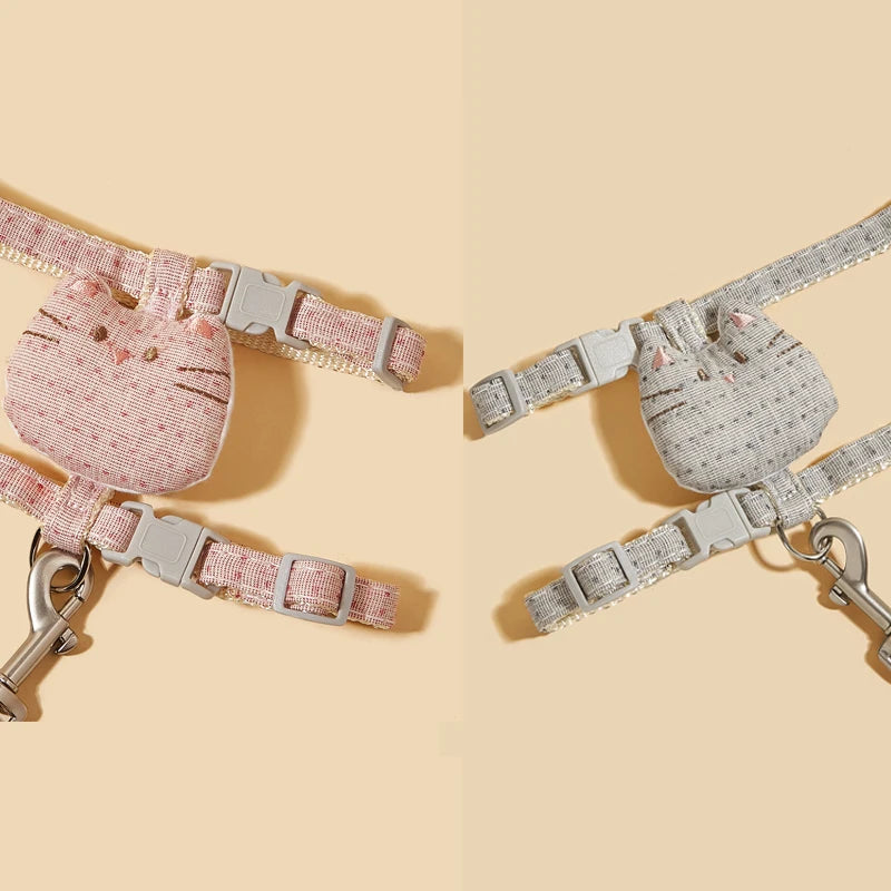 Cat Harness & Leash Set - Adjustable Vest for Walking Cats & Small Dogs - Deribla Store
