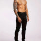 Men's jeans, fashionable stretch solid color jeans, fashionable
