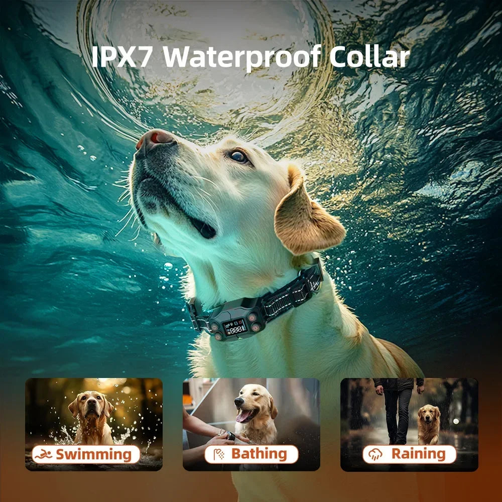 Smart GPS Wireless Dog Fence - Waterproof Electronic Training Collar with OLED Screen - Deribla Store