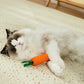 Carrot Cat Toy with Sound - Sisal Teething Stick, Bite-Resistant Dental Chew Toy - Deribla Store