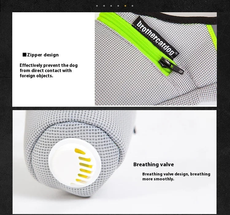 Dog Mask - Reusable Breathable Air Filter Respirator for Smoke & Gas Protection - Deribla Store