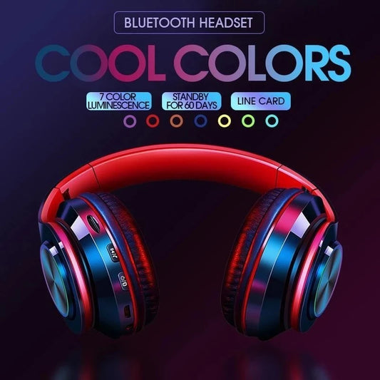 Wireless Bluetooth 5.0 Headphone With Microphone On-Ear Headset