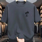 Men's summer 100% cotton fashionable casual loose coconut tree
