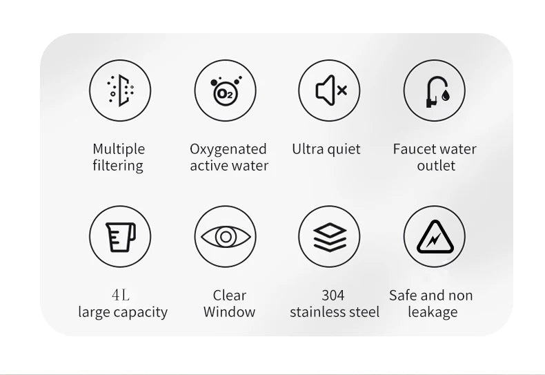 304 Stainless Steel Cat Water Fountain 4L - USB Silent Pump with Triple Filtration - Deribla Store