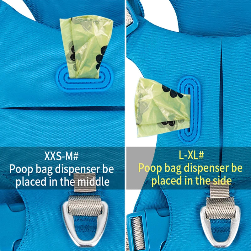 No-Pull Dog Harness - Reflective Nylon with Pocket & Adjustable Fit - Deribla Store