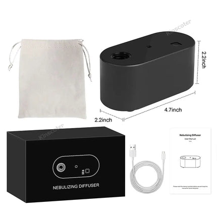 Waterless Essential Oil Diffuser - Portable 2000mAh 3-Gear