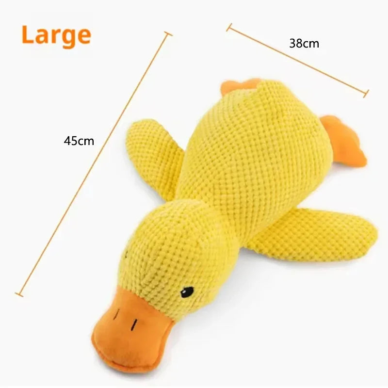 4-in-1 Stomping Duck Dog Toy - Interactive Squeaky Plush with Teeth Cleaning - Deribla Store