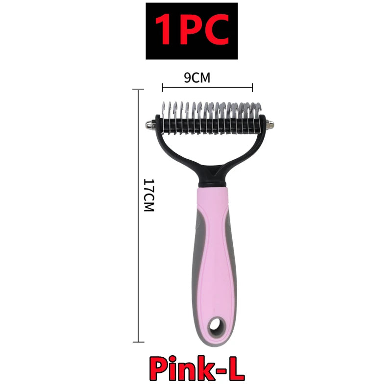 Professional Dog Dematting Comb - Wooden Handle Knot Remover Brush for Dogs & Cats - Deribla Store
