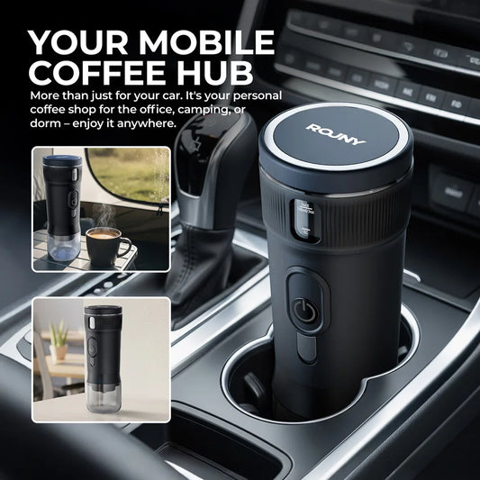 Portable Coffee Maker DC12V - Car Camping Travel Espresso - Deribla Store