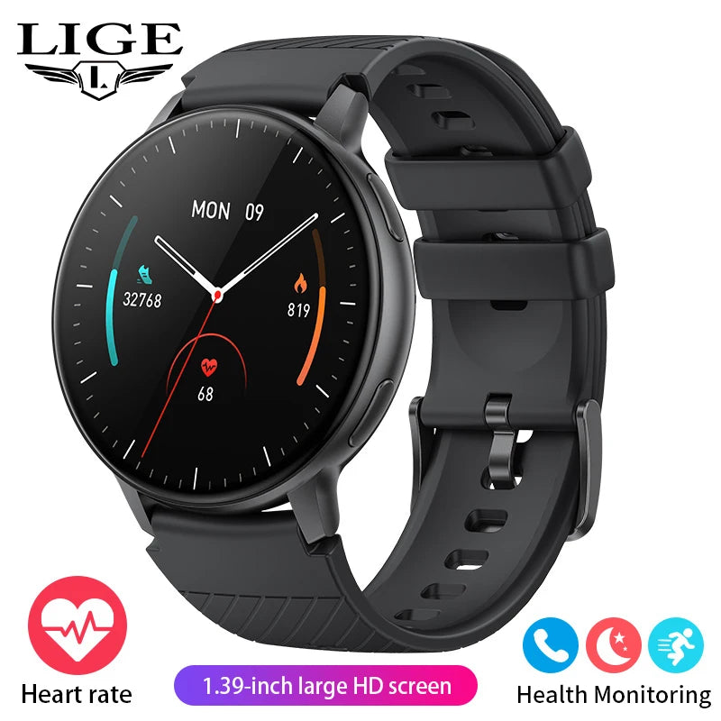 LIGE 2025 Smart Watch Women Bluetooth Call Custom Dials Watches