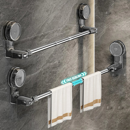 Retractable Suction Cup Towel Bar