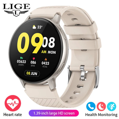 LIGE 2025 Smart Watch Women Bluetooth Call Custom Dials Watches