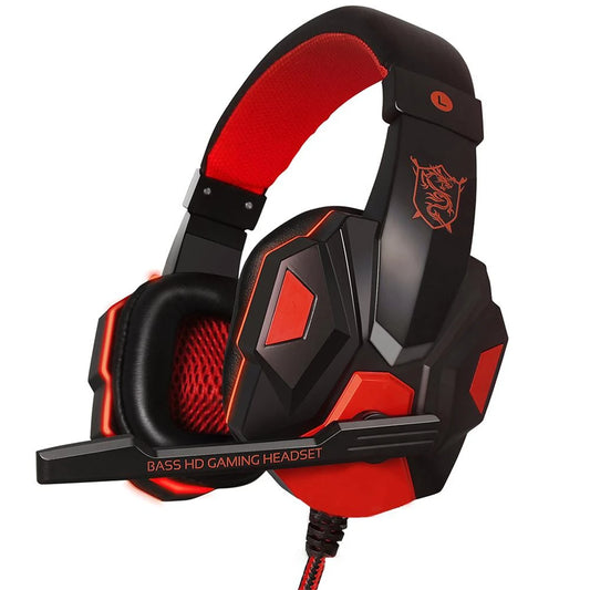 3.5mm Wired Gaming Headphones With Microphone 120° Adjustable